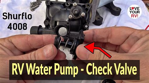 RV Water Pump Check Valve Replacement